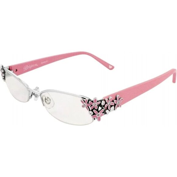 Brighton Love Daisy Readers Pink/Silver Rimless Eyeglasses Frames A20187 - 2.0 - Picture 10 of 10